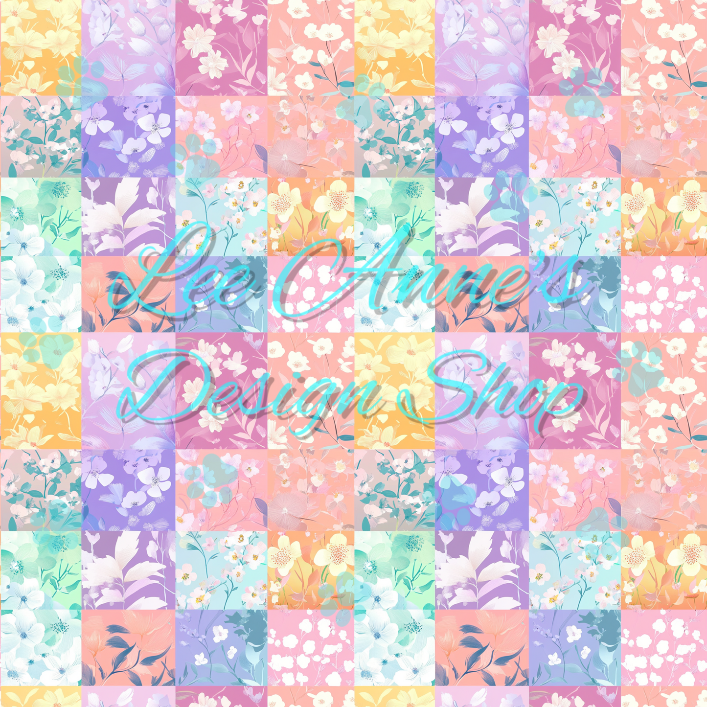 Floral patchwork Seamless