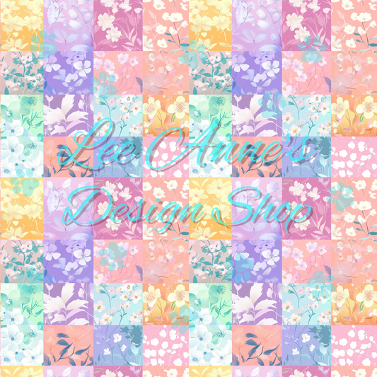 Floral patchwork Seamless