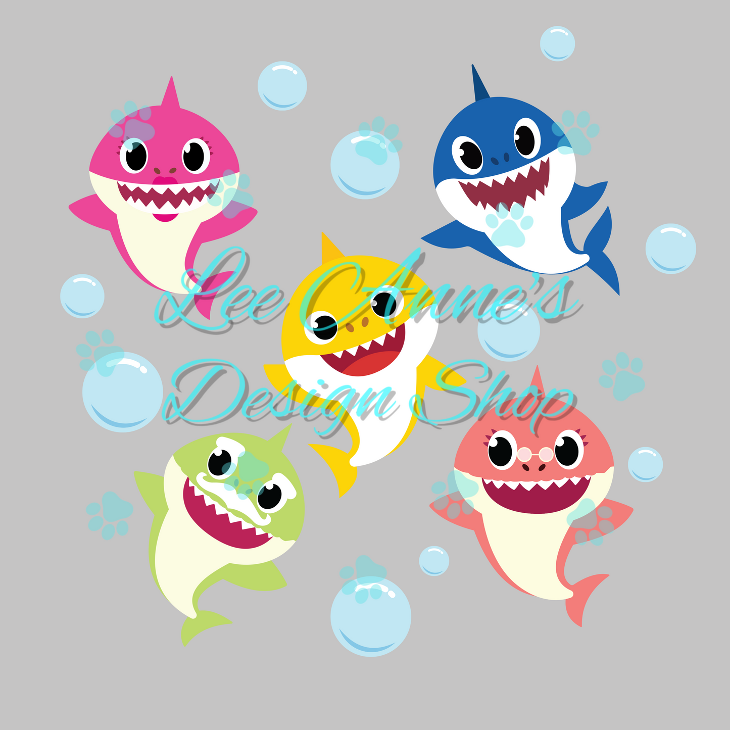 Shark Character Sublimation