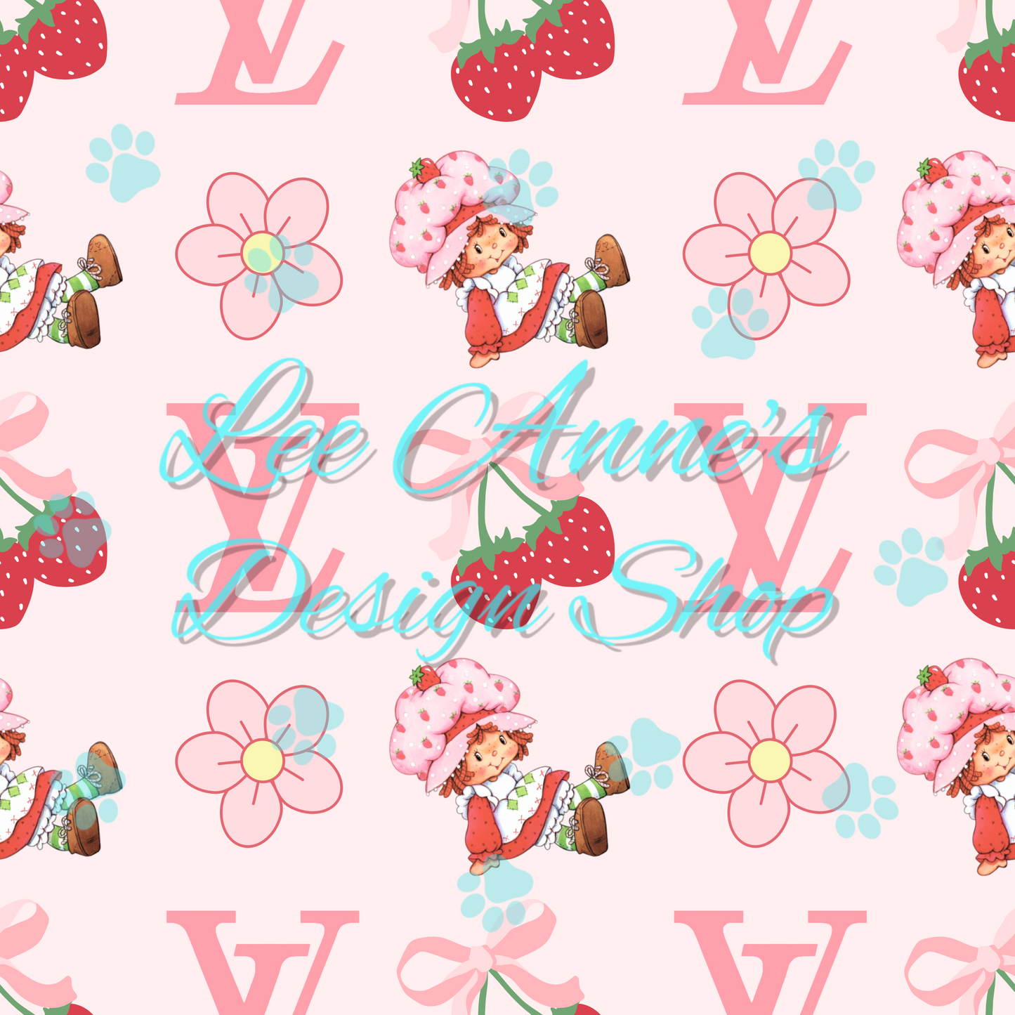 Boujee Strawberry Girl Seamless