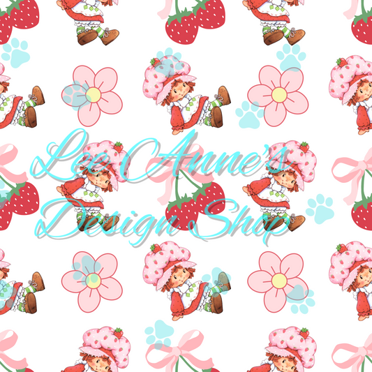 Strawberry Girl Seamless