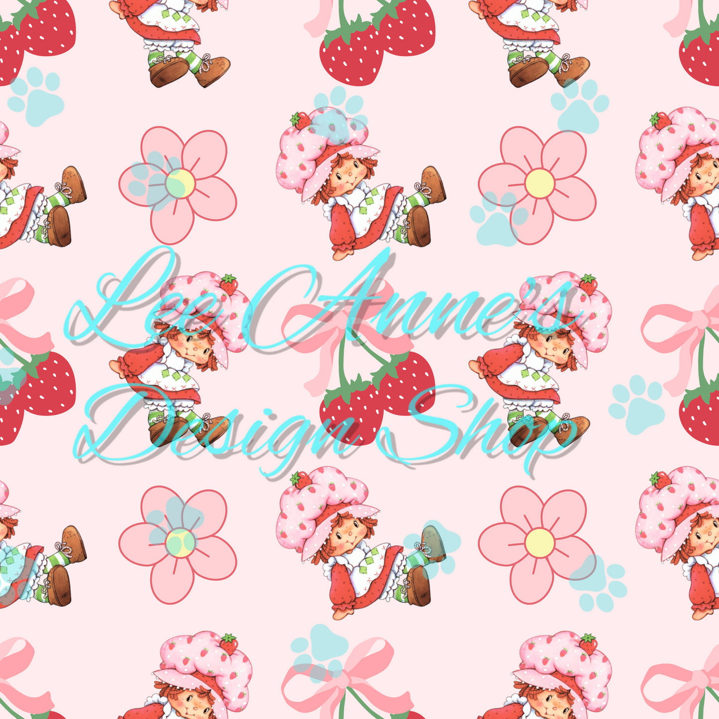 Strawberry Girl Seamless