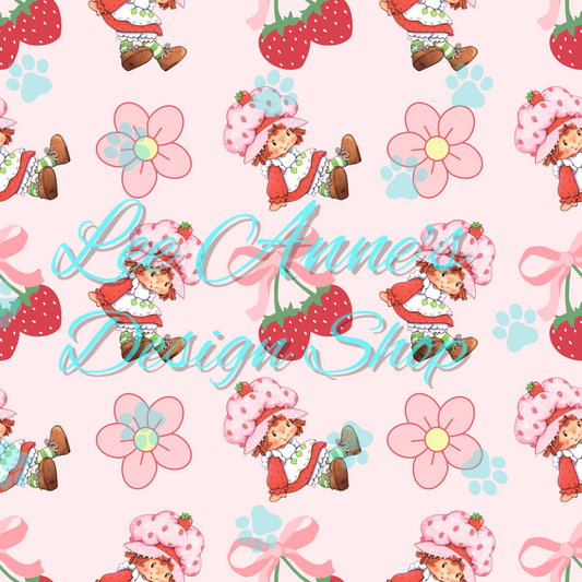 Strawberry Girl Seamless