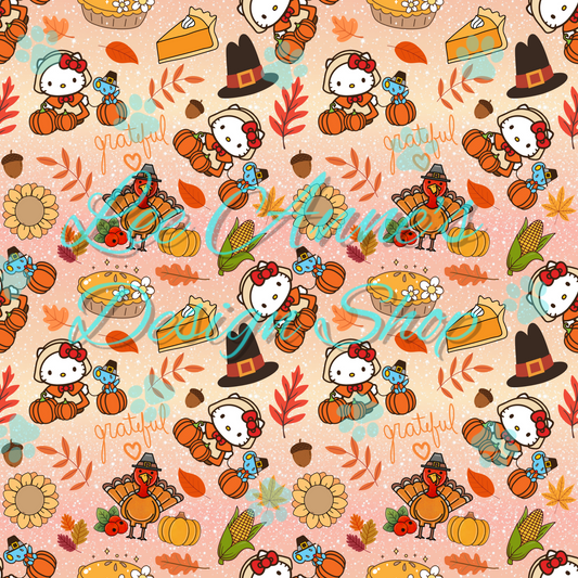 Fall Kitty Seamless
