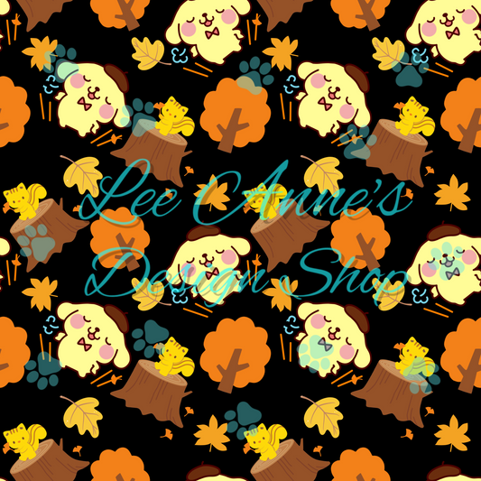 Fall Kitty Seamless