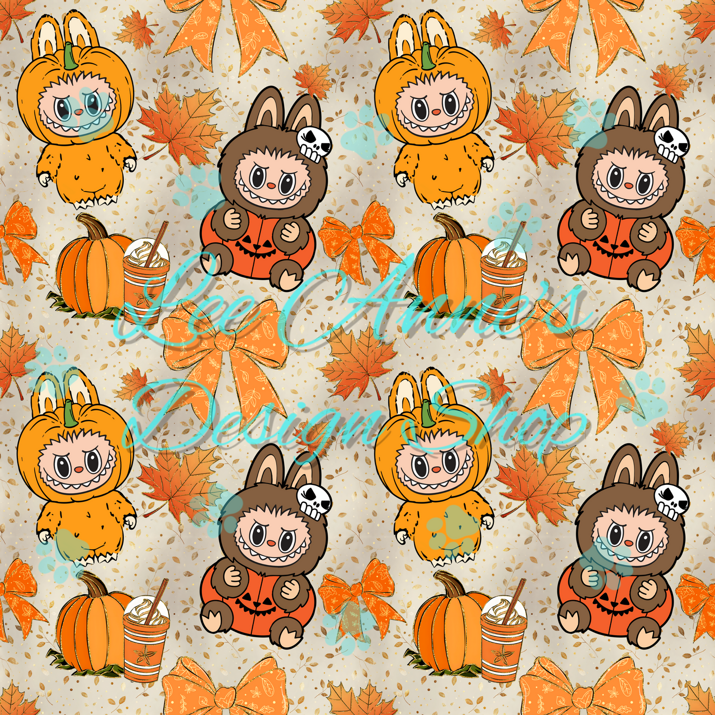 Fall Monster Seamless