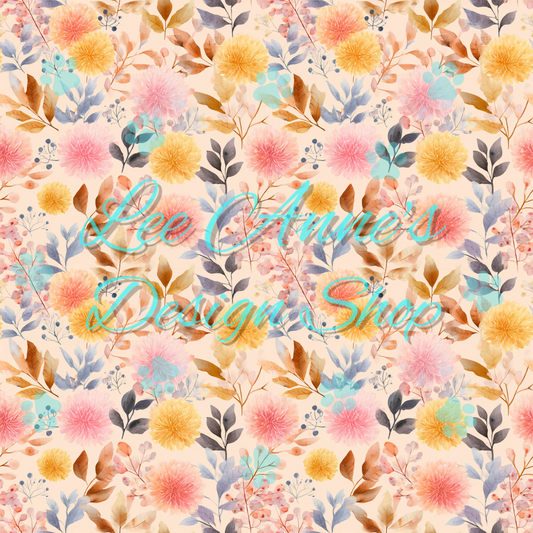 Fall Floral Seamless