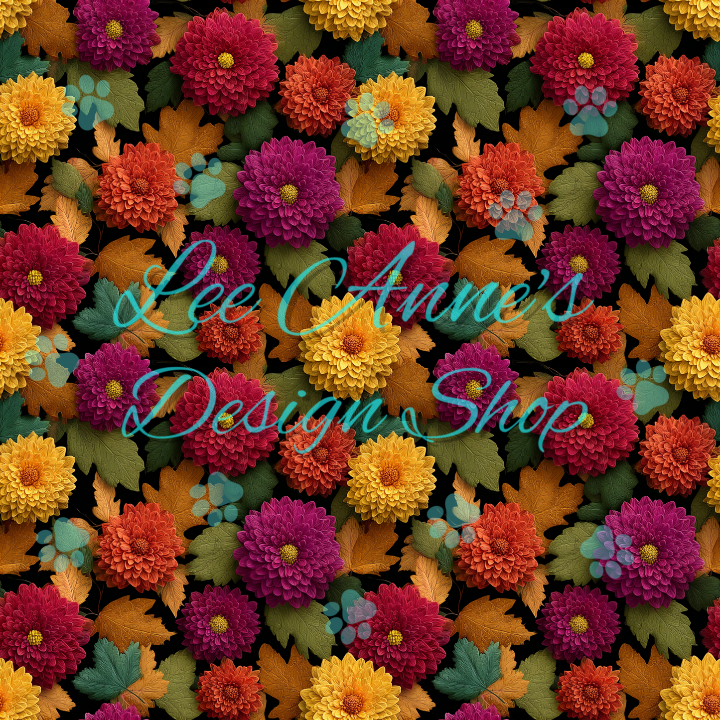 Fall Floral Seamless