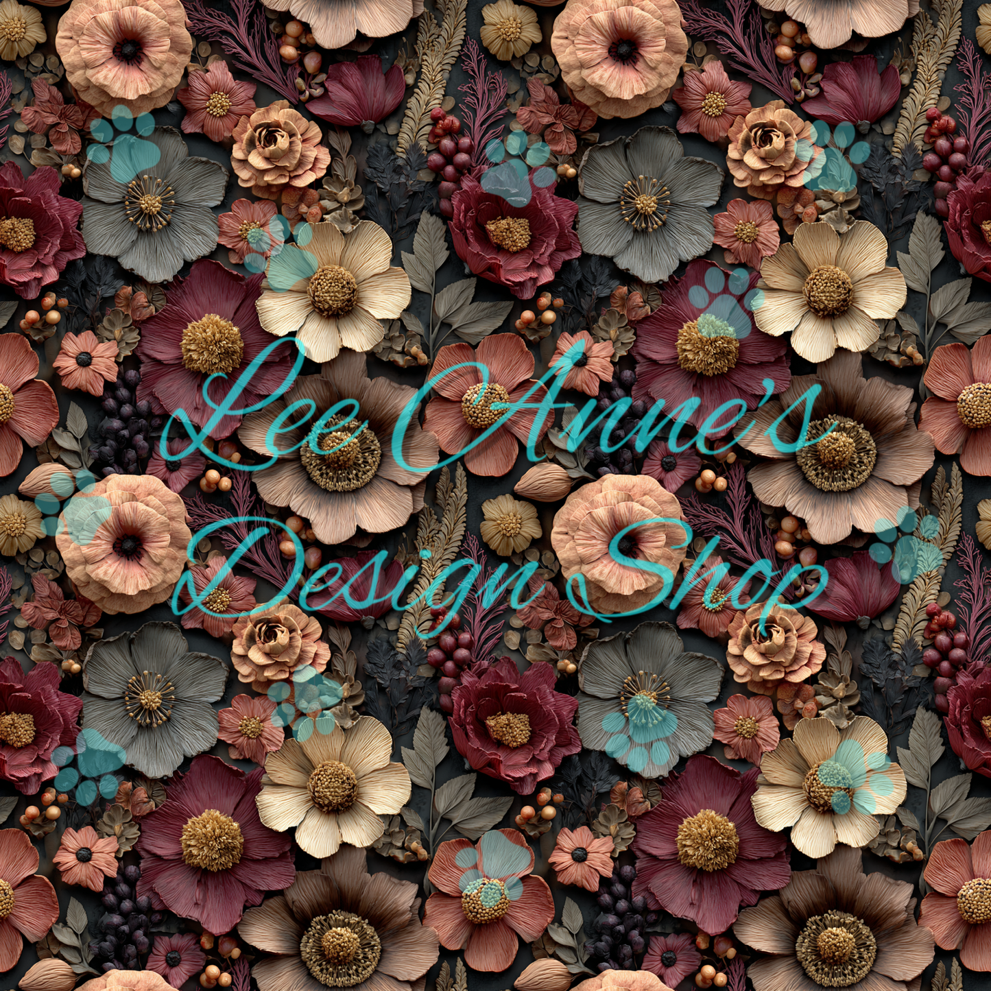 Fall Floral Seamless