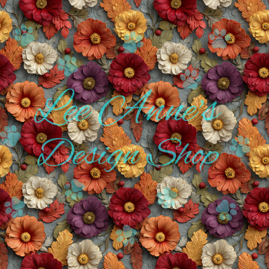 Fall Floral Seamless