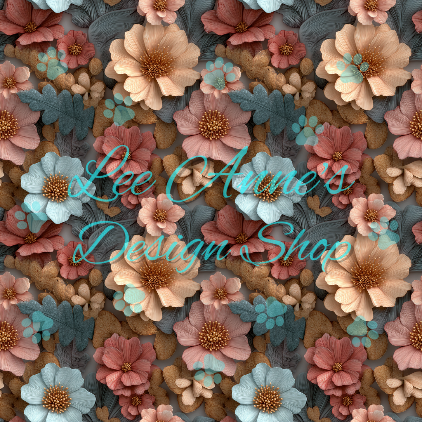 Fall Floral Seamless