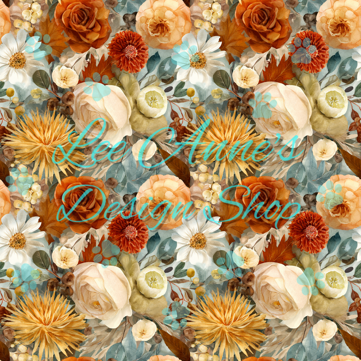 Fall Floral Seamless