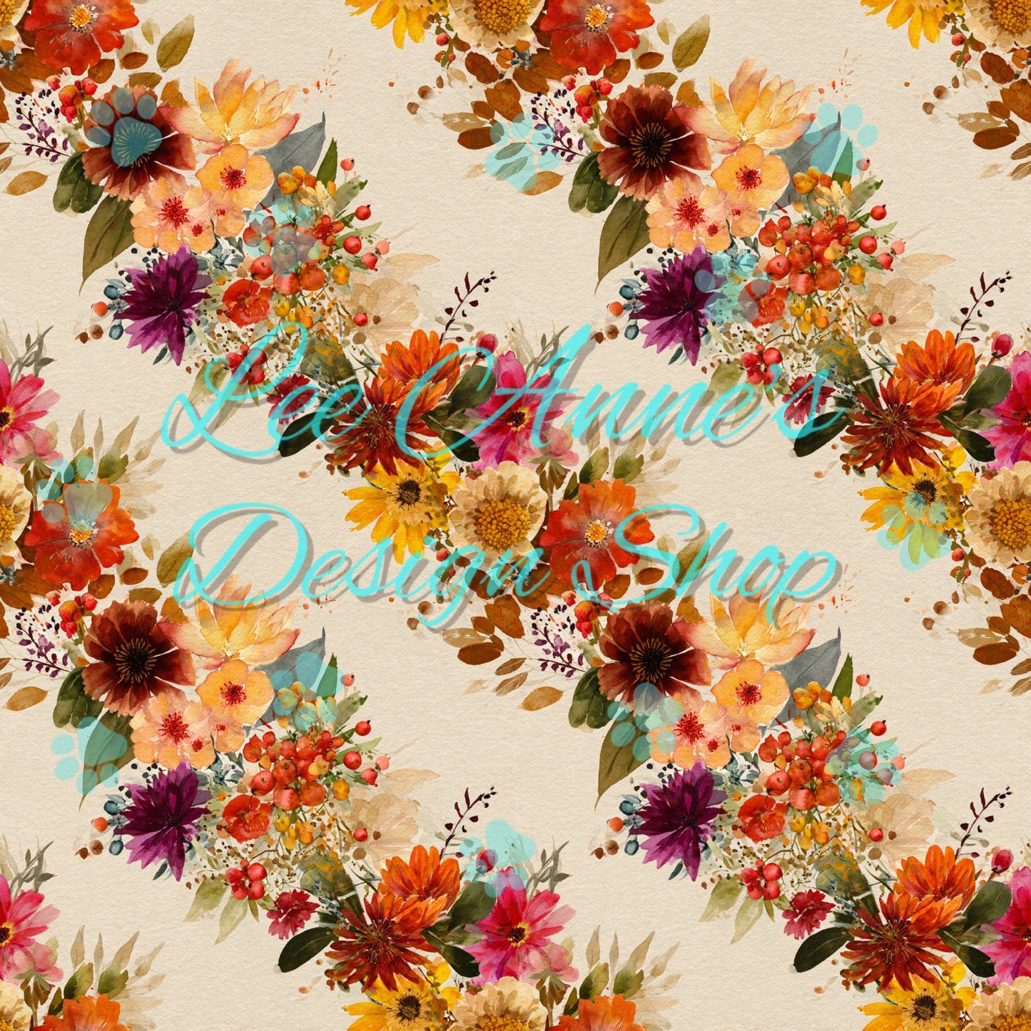 Fall Floral Seamless