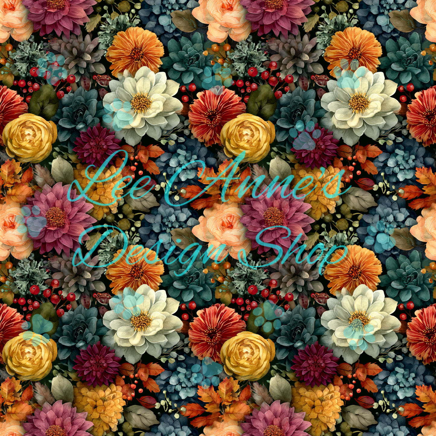 Fall Floral Seamless