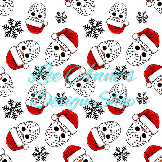 Horror Christmas Seamless