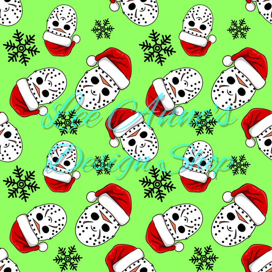 Horror Christmas Seamless
