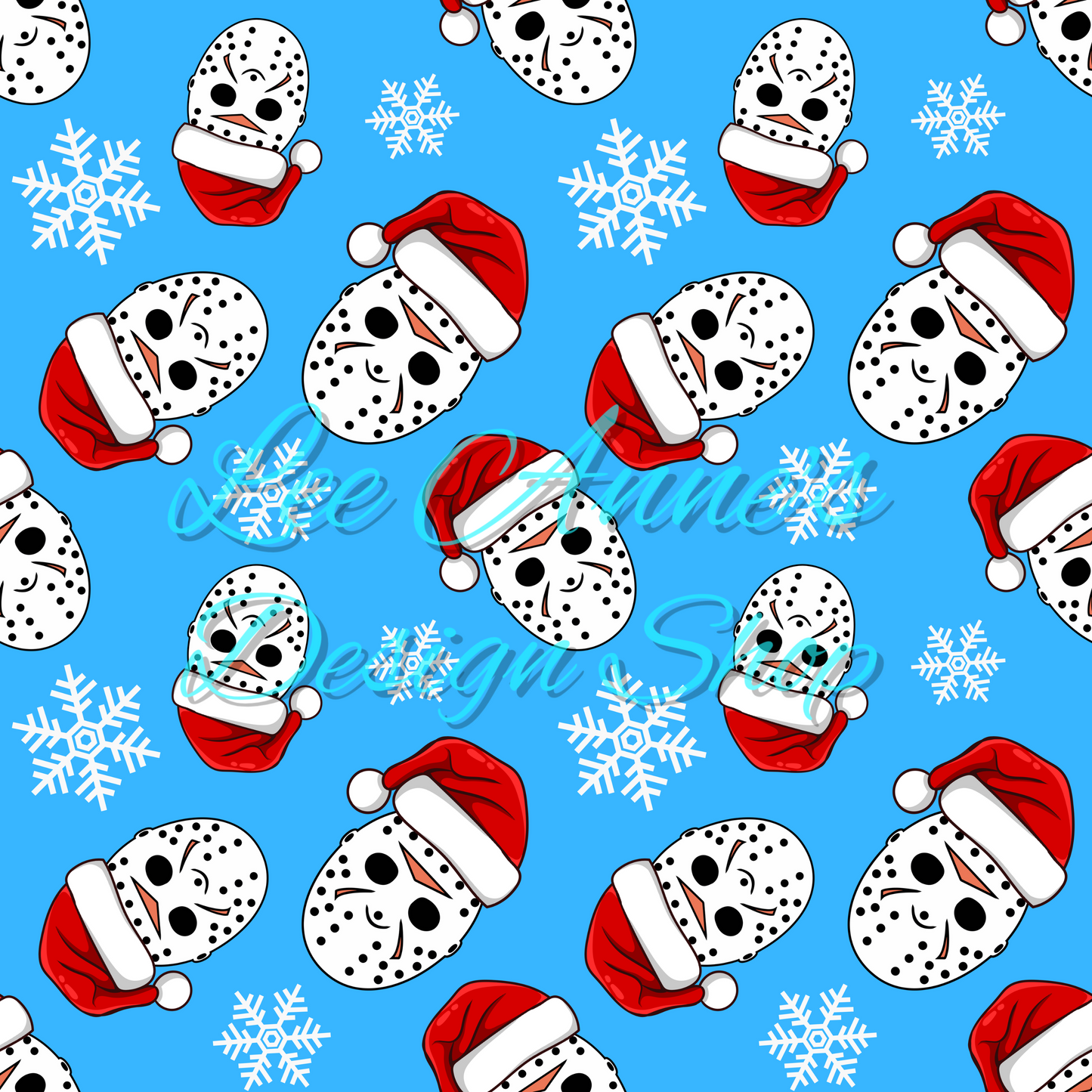 Horror Christmas Seamless