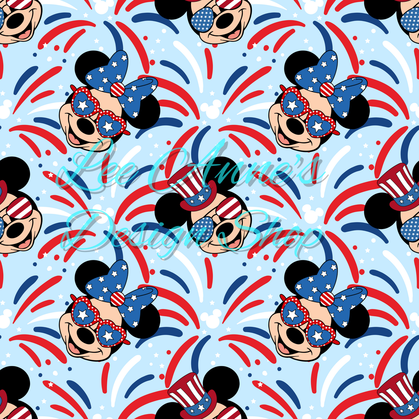 Mouse Fourth July Seamless