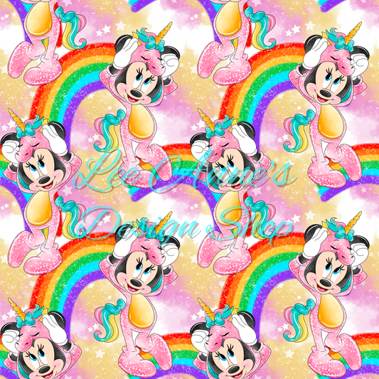 Mouse unicorn Seamless