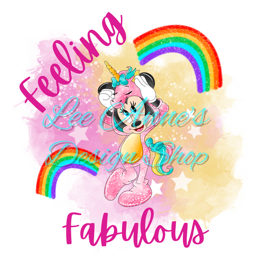 Mouse unicorn Sublimation