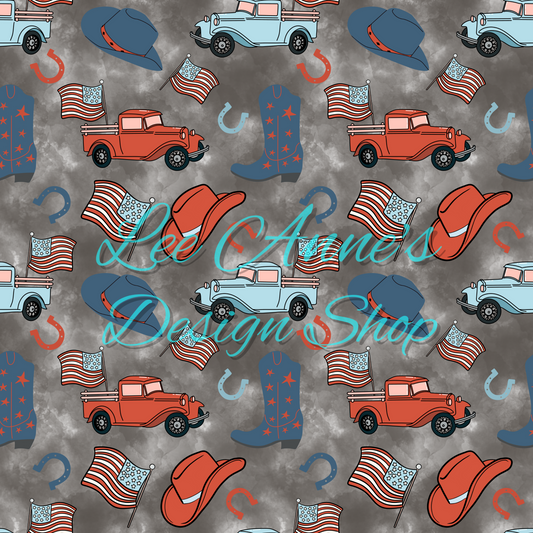 Groovy Fourth July Seamless