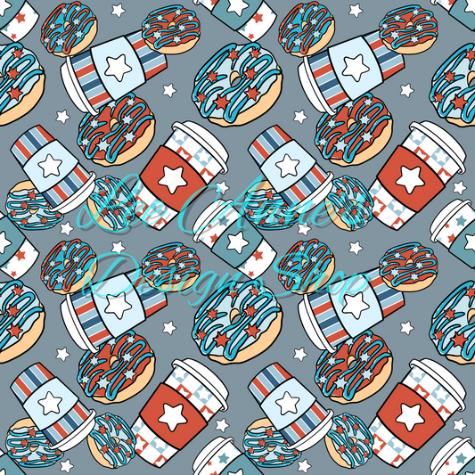 Groovy Fourth July Seamless