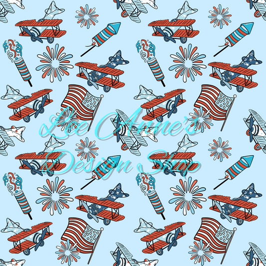 Groovy Fourth July Seamless