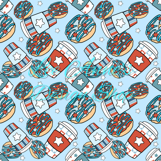 Groovy Fourth July Seamless