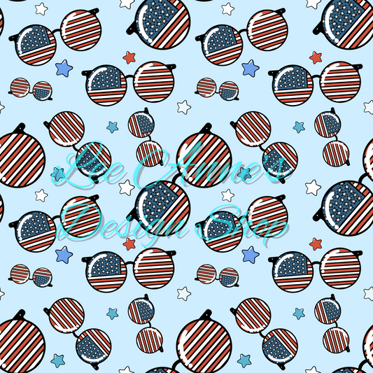 Groovy Fourth July Seamless