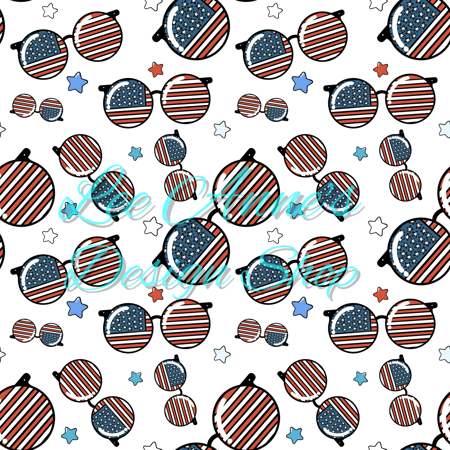 Groovy Fourth July Seamless