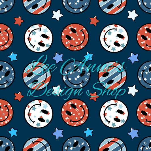 Groovy Fourth July Seamless