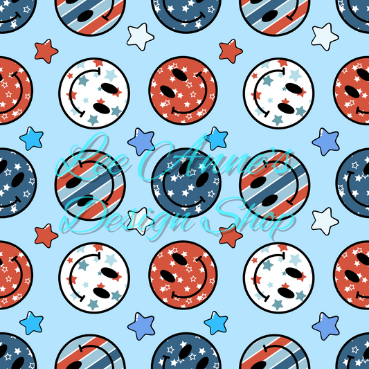 Groovy Fourth July Seamless