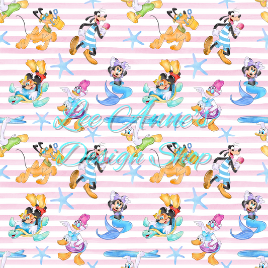 Mouse Summer Seamless
