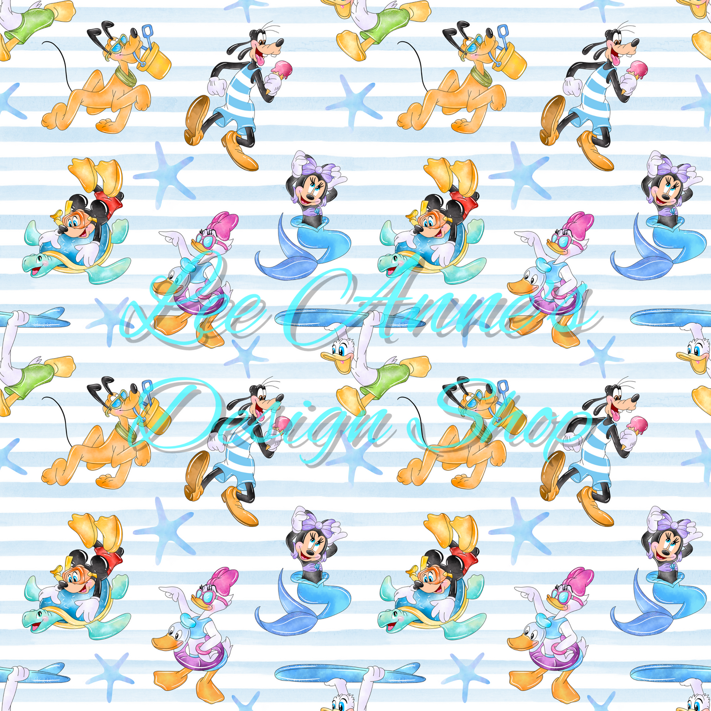 Mouse Summer Seamless
