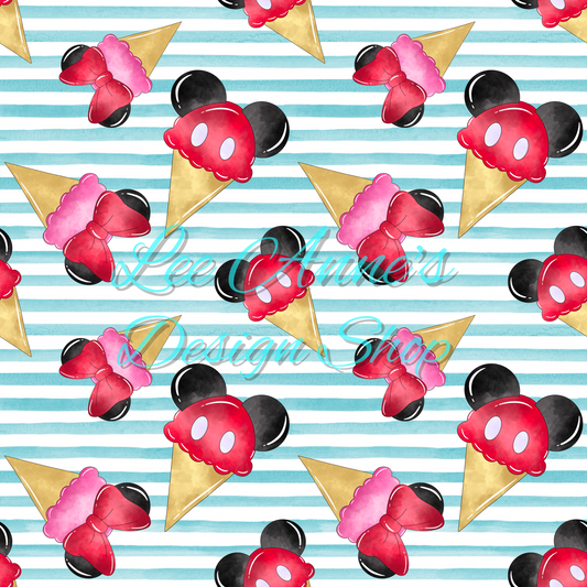 Mouse Summer Seamless