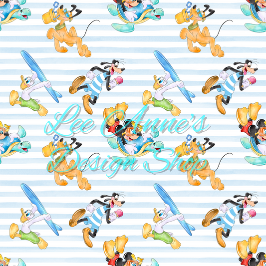 Mouse Summer Seamless