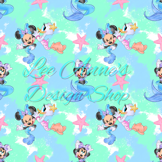 Mouse Summer Seamless