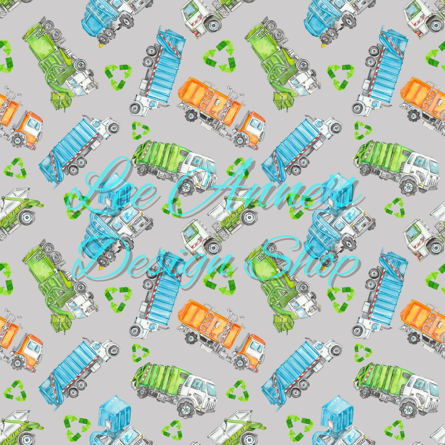 Garbage Truck Seamless