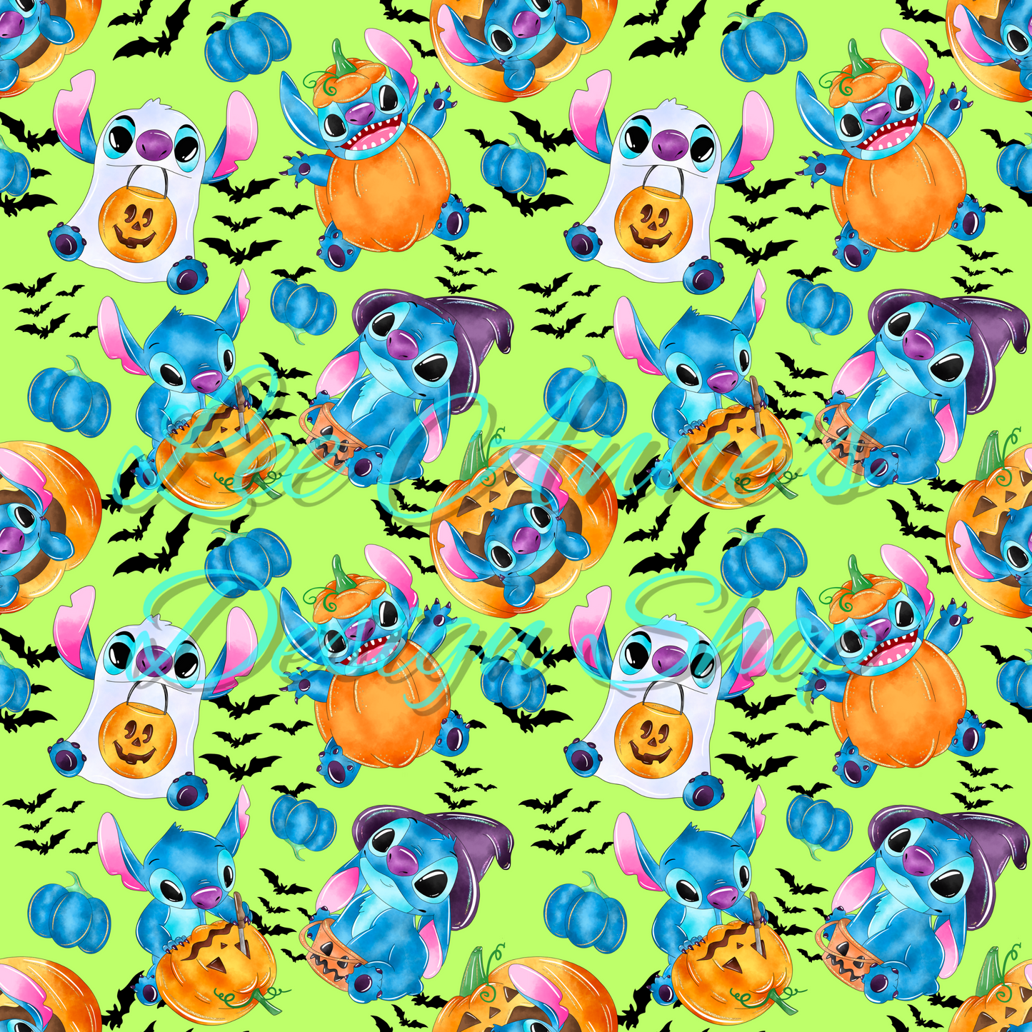 Stitch Halloween Seamless