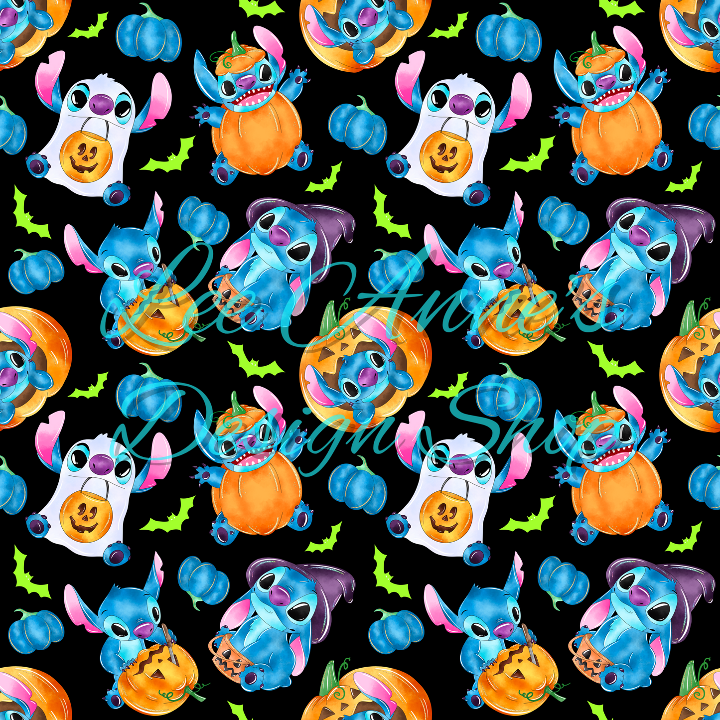 Stitch Halloween Seamless