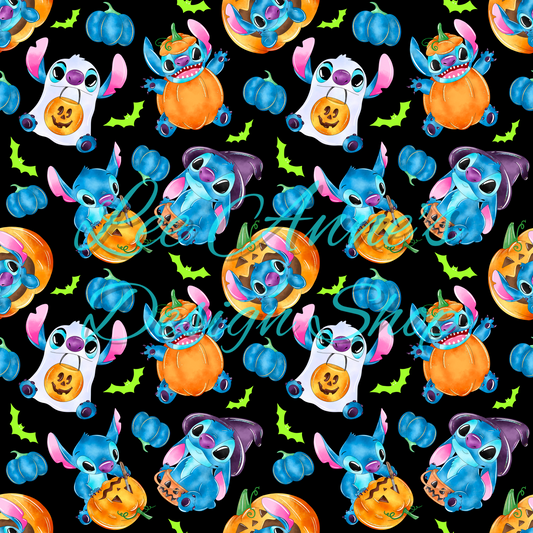 Stitch Halloween Seamless