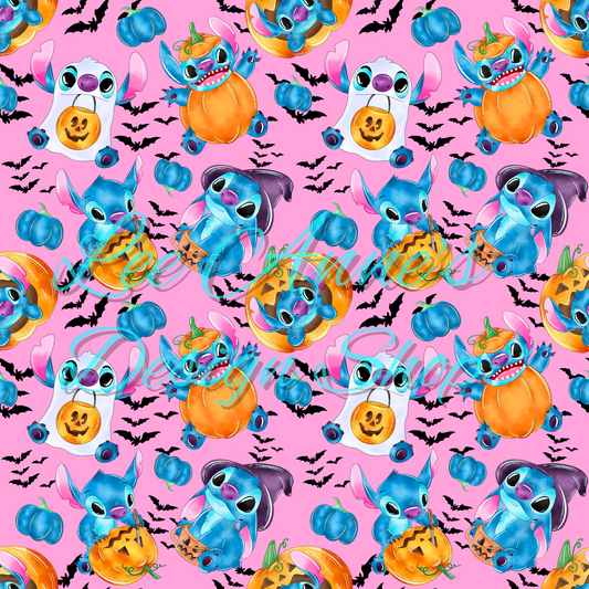 Stitch Halloween Seamless