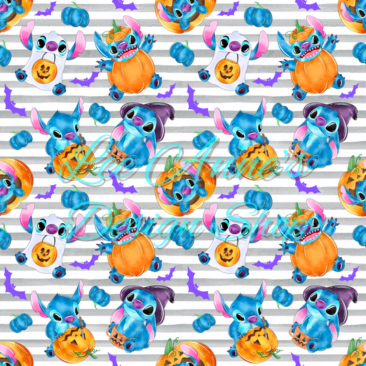 Stitch Halloween Seamless