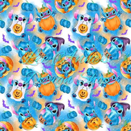 Stitch Halloween Seamless
