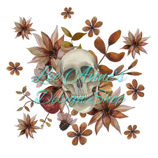 Skull Floral Sublimation