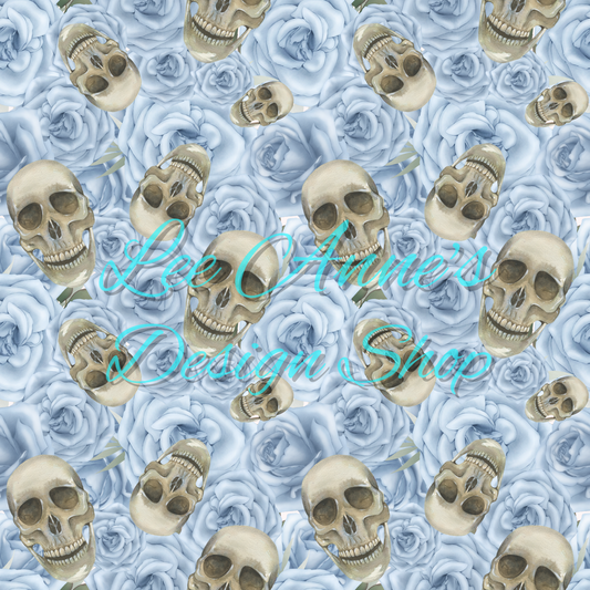 Skull Floral Seamless