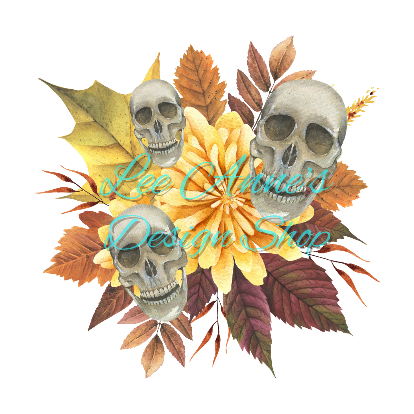 Skull Floral Sublimation