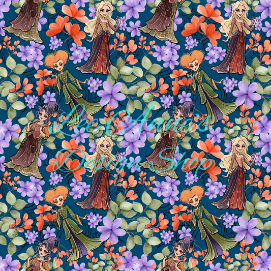 Witches Halloween Seamless