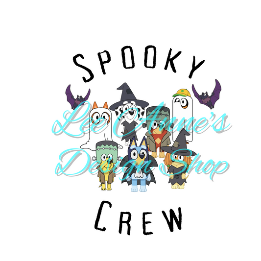 Blue dog Halloween Sublimation
