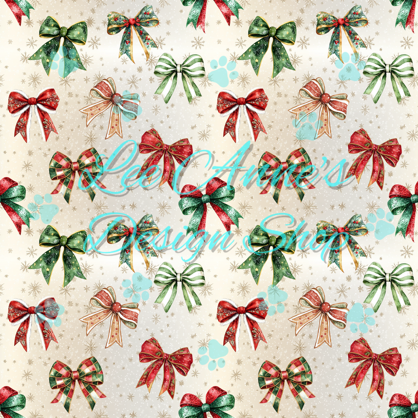 Christmas bow Seamless